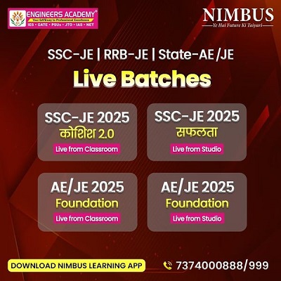 Nimbus Learning’s Online Coaching: Ace your SSC JE Preparation.
