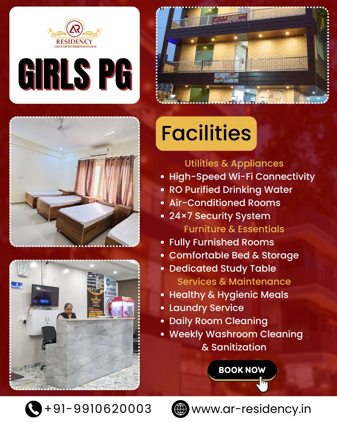 Best Girls Hostel: AR Residency – A Safe & Comfortable Home for Students