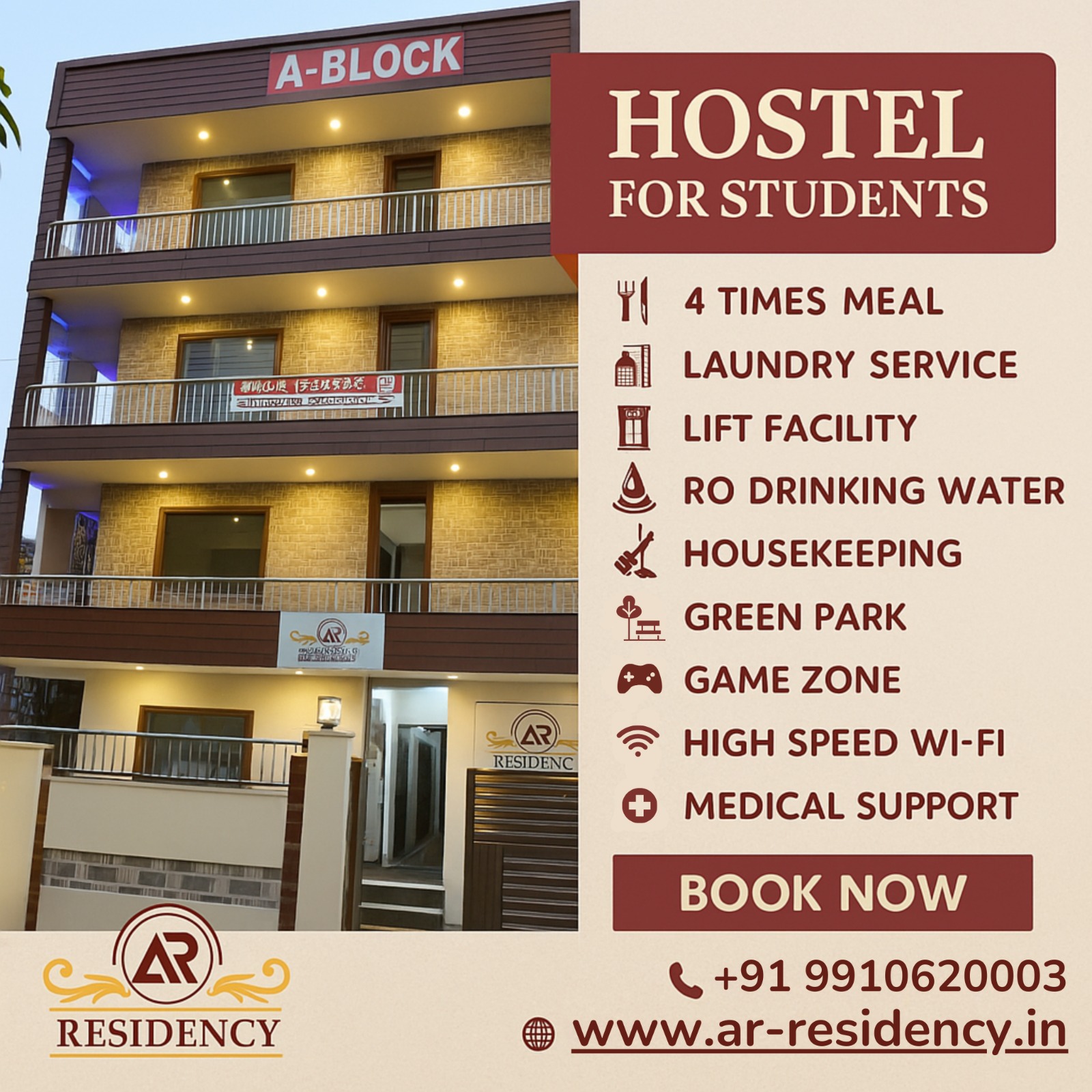 Comfortable and Affordable Boys Hostel in Greater Noida – A Home Away From Home