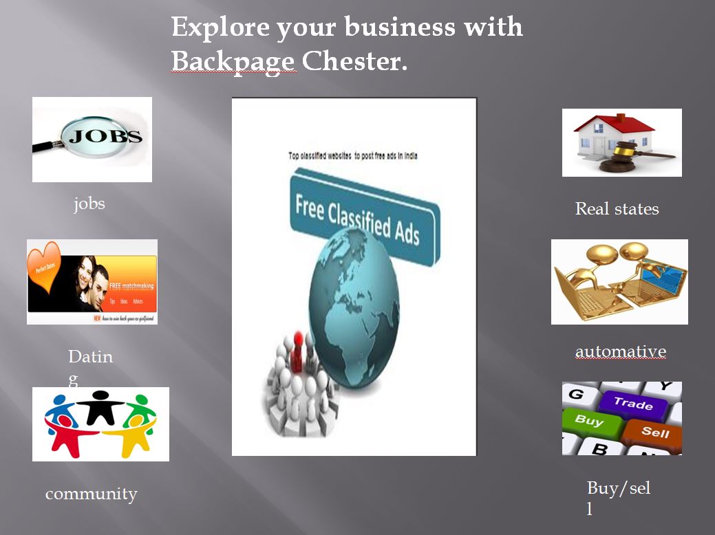 Explore your business with Backpage Chester.