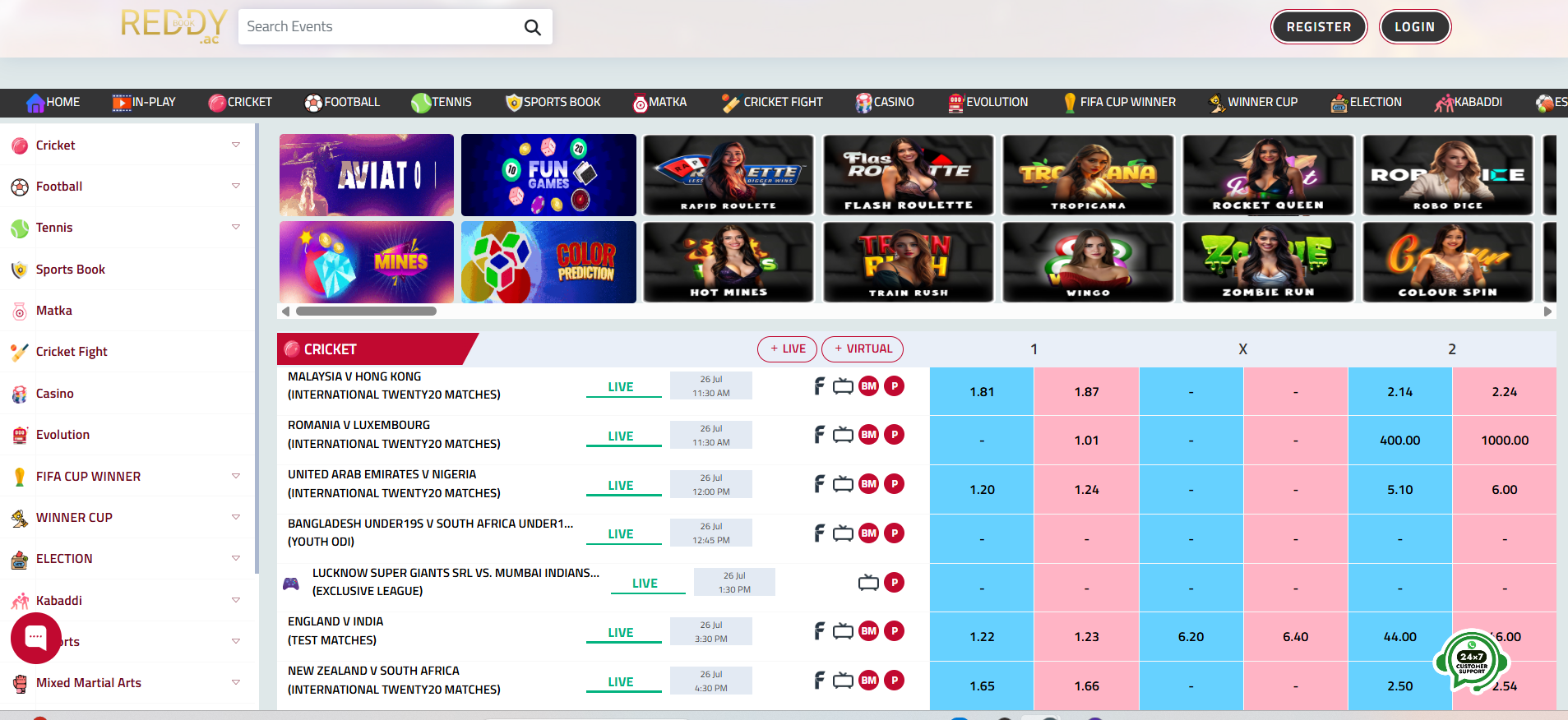 ReddyBook: The Leading Online Betting Platform for Indian Players 