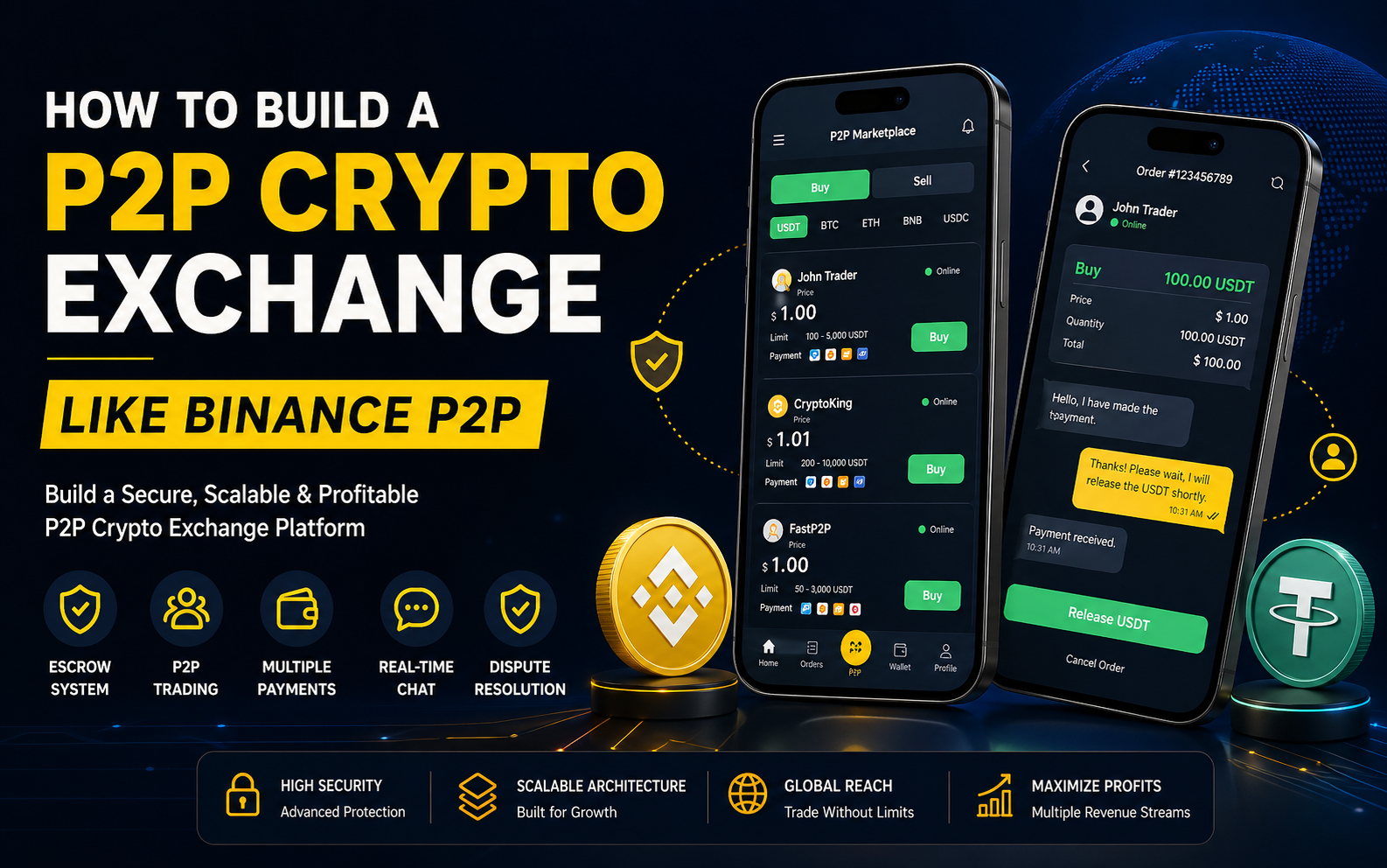How to Build a P2P Crypto Exchange Like Binance P2P