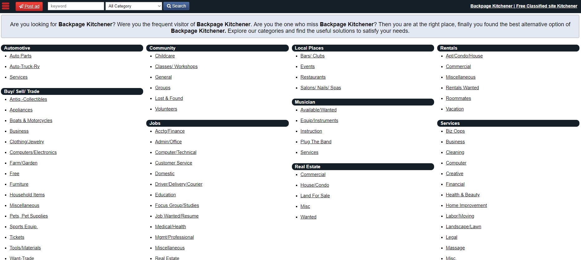 Bedpage : Top Free Classified Site in Kitchener!
