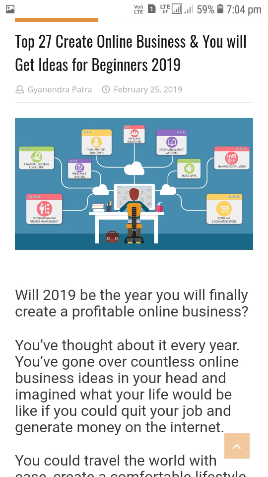 Top 27 Create Online Business & You will Get Ideas for Beginners 2019