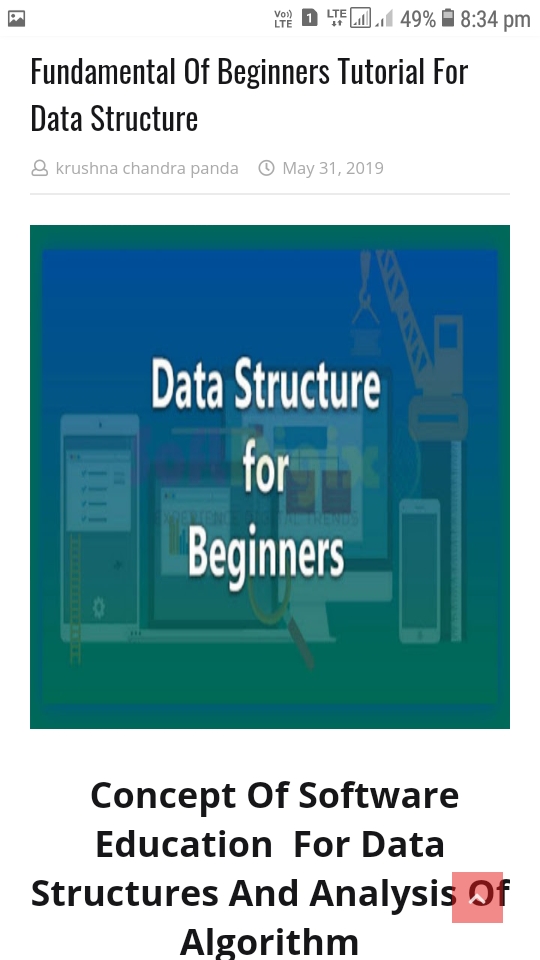 Fundamental Of Beginners Tutorial For Data Structure