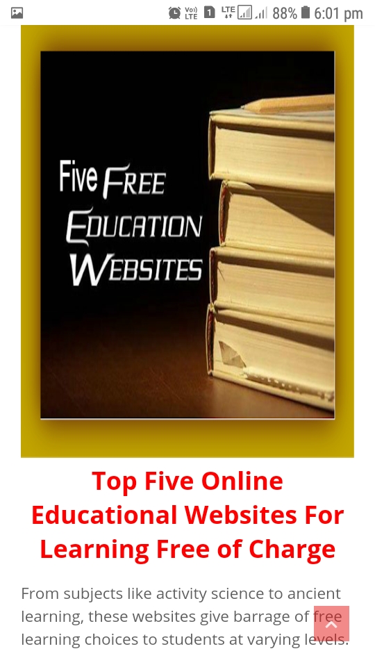 Best Free Learning Online Educational Websites Course in India