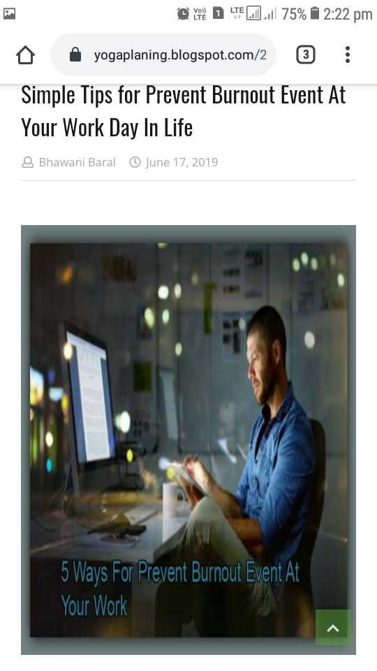 Simple Tips for Prevent Burnout Event At Your Work Day In Life