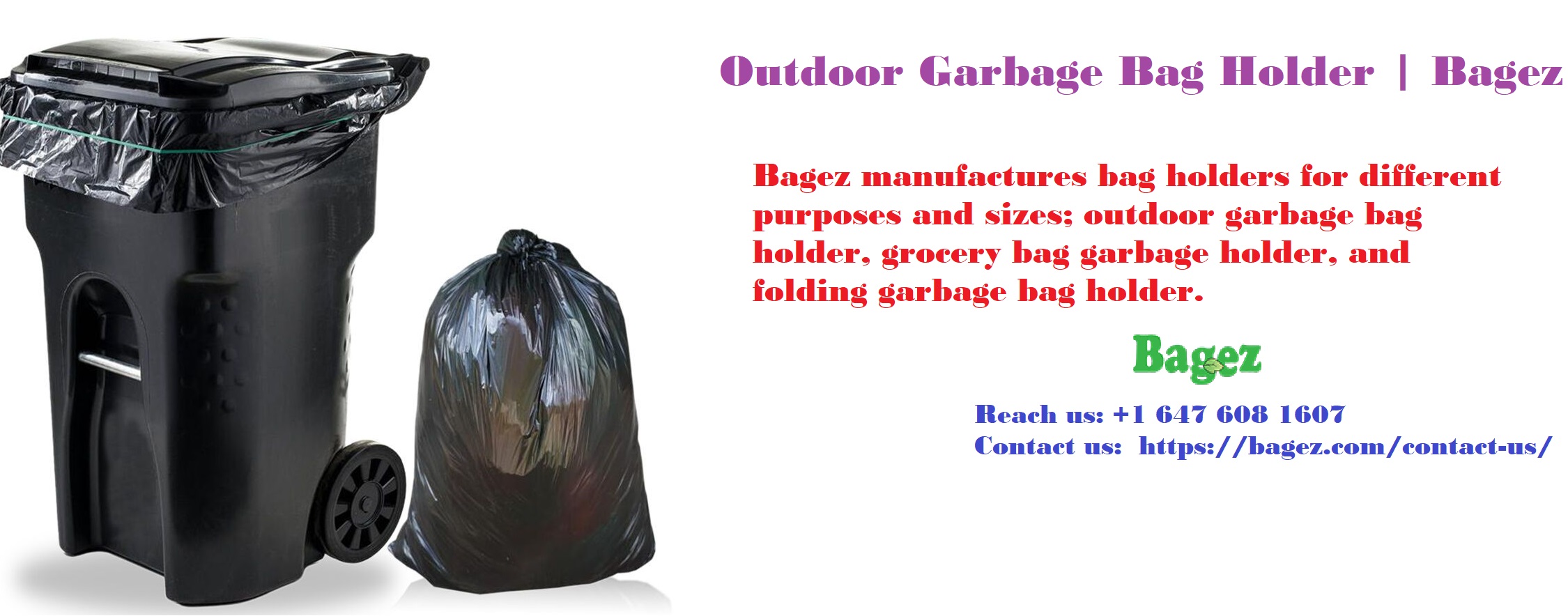 Outdoor Garbage Bag Holder Ð Bagez
