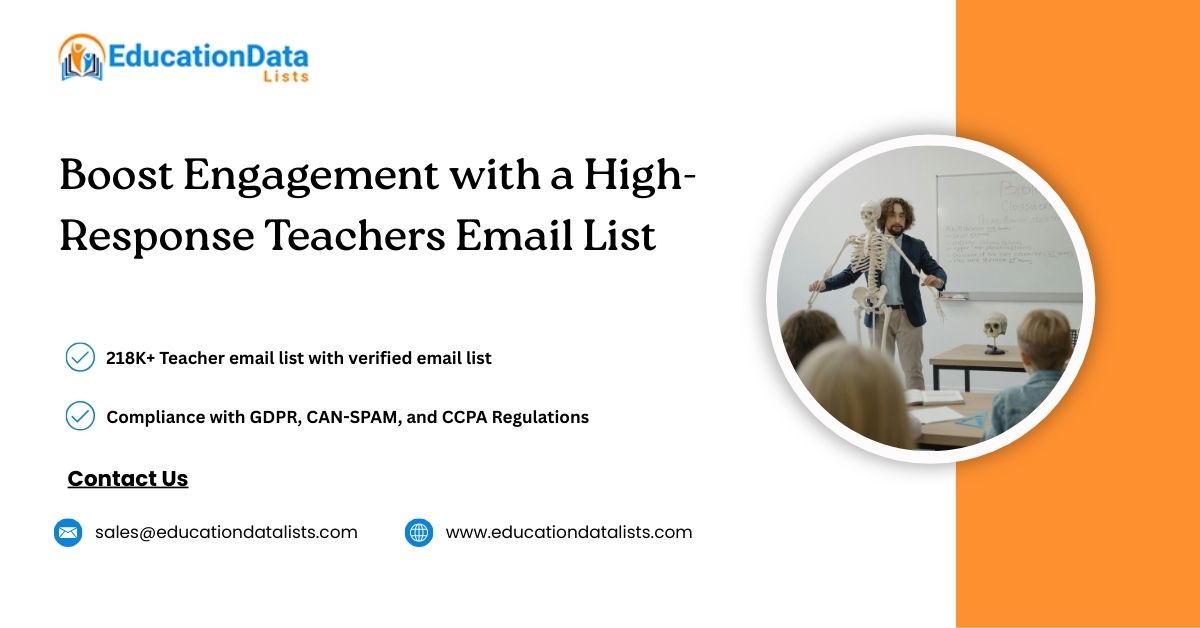 Drive More EdTech Sales with a High-Quality Teachers Email Database from EducationDataLists