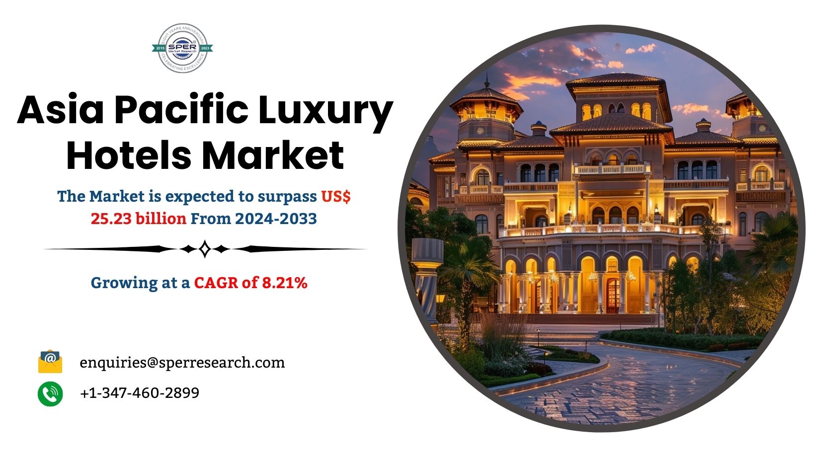 Asia Pacific Luxury Hotels Market Size, Trends, Industry Share, Revenue, Demand, Growth Drivers, Challenges, Key Players, CAGR Status and Future Competition Till 2033: SPER Market Research