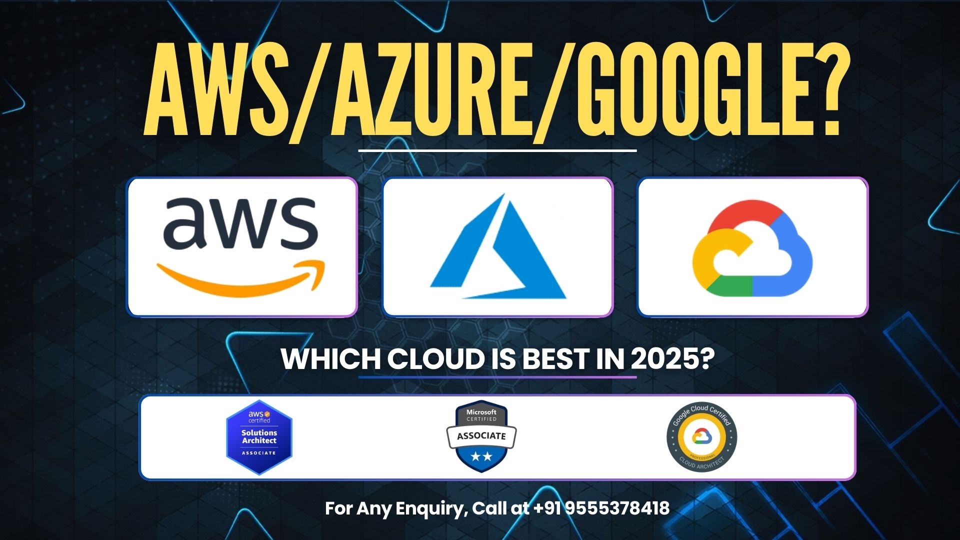 AWS vs. Azure vs. Google Cloud: Which Cloud Platform Should You Learn First in 2025?