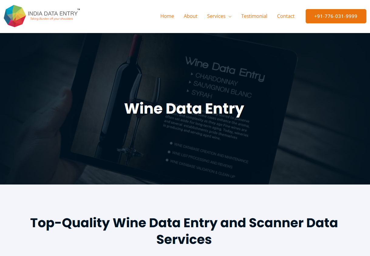 Streamlining Wine Data Management: The Benefits of Specialized Wine Data Entry Services