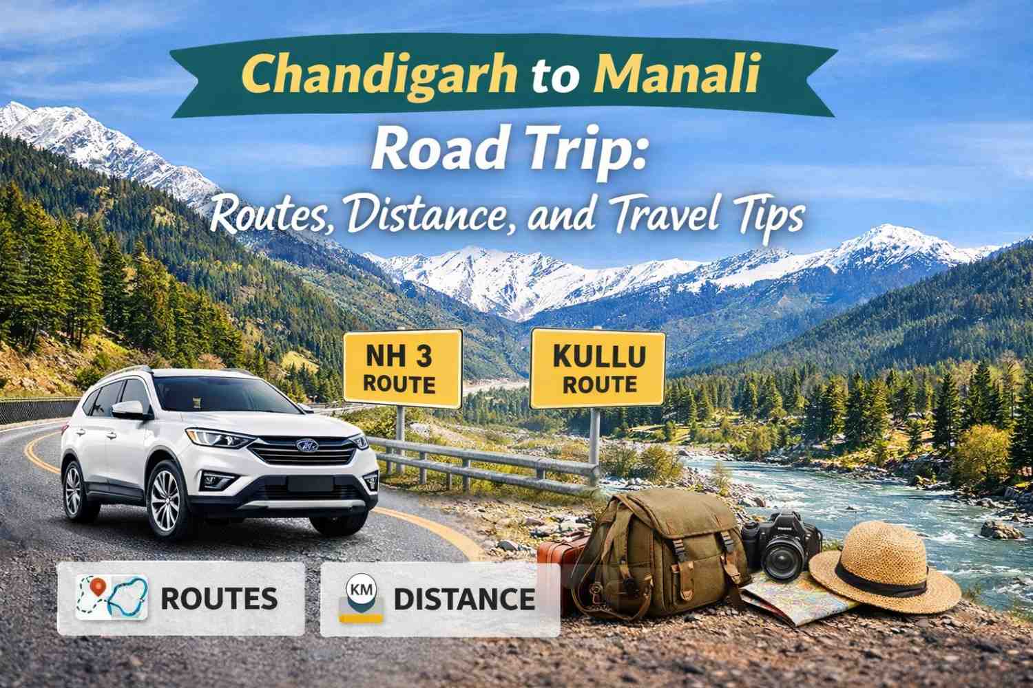 Chandigarh to Manali Road Trip: Routes, Distance, and Travel Tips
