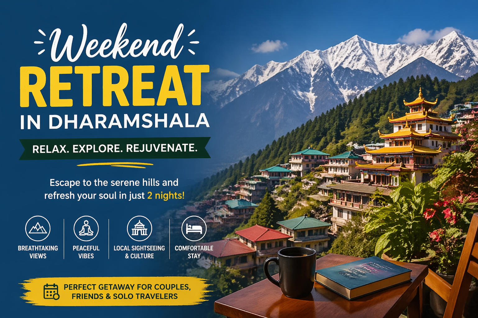 Weekend Retreat in Dharamshala: Bok Your 2-Night Package Today