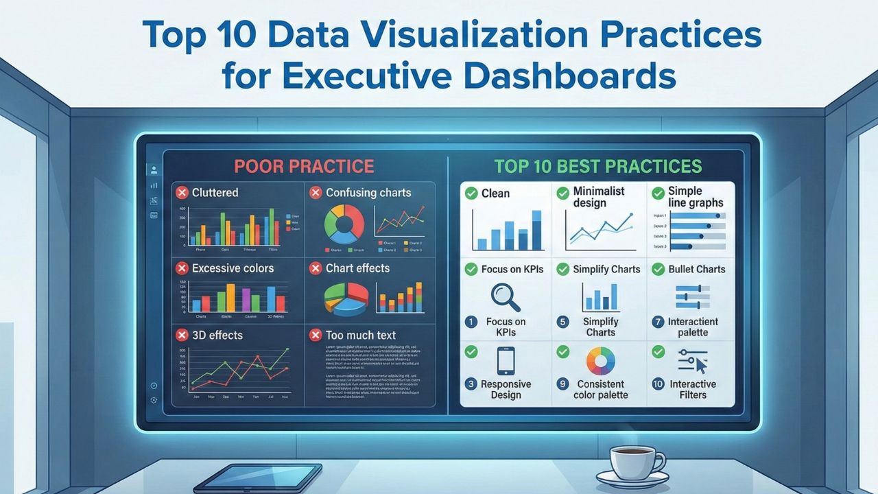 Top 10 Data Visualization Practices for Executive Dashboards