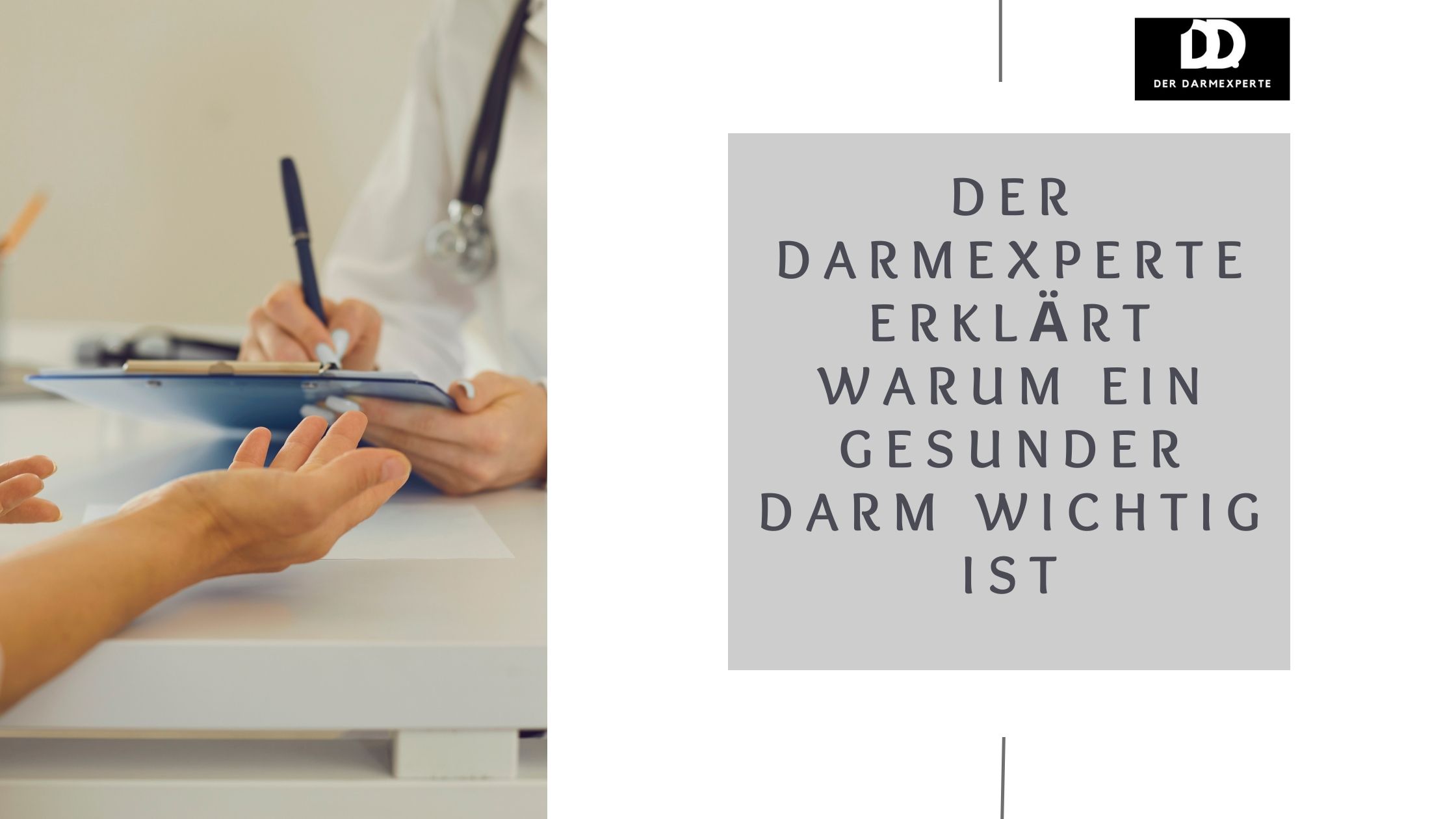 Der Darmexperte erklärt warum ein gesunder Darm wichtig ist