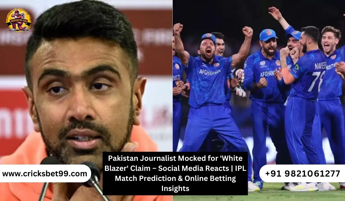 Pakistani Journalist Mocked Over 'White Blazer' Claim – Social Media Reacts | Best Betting Sites & Online Cricket Predictions