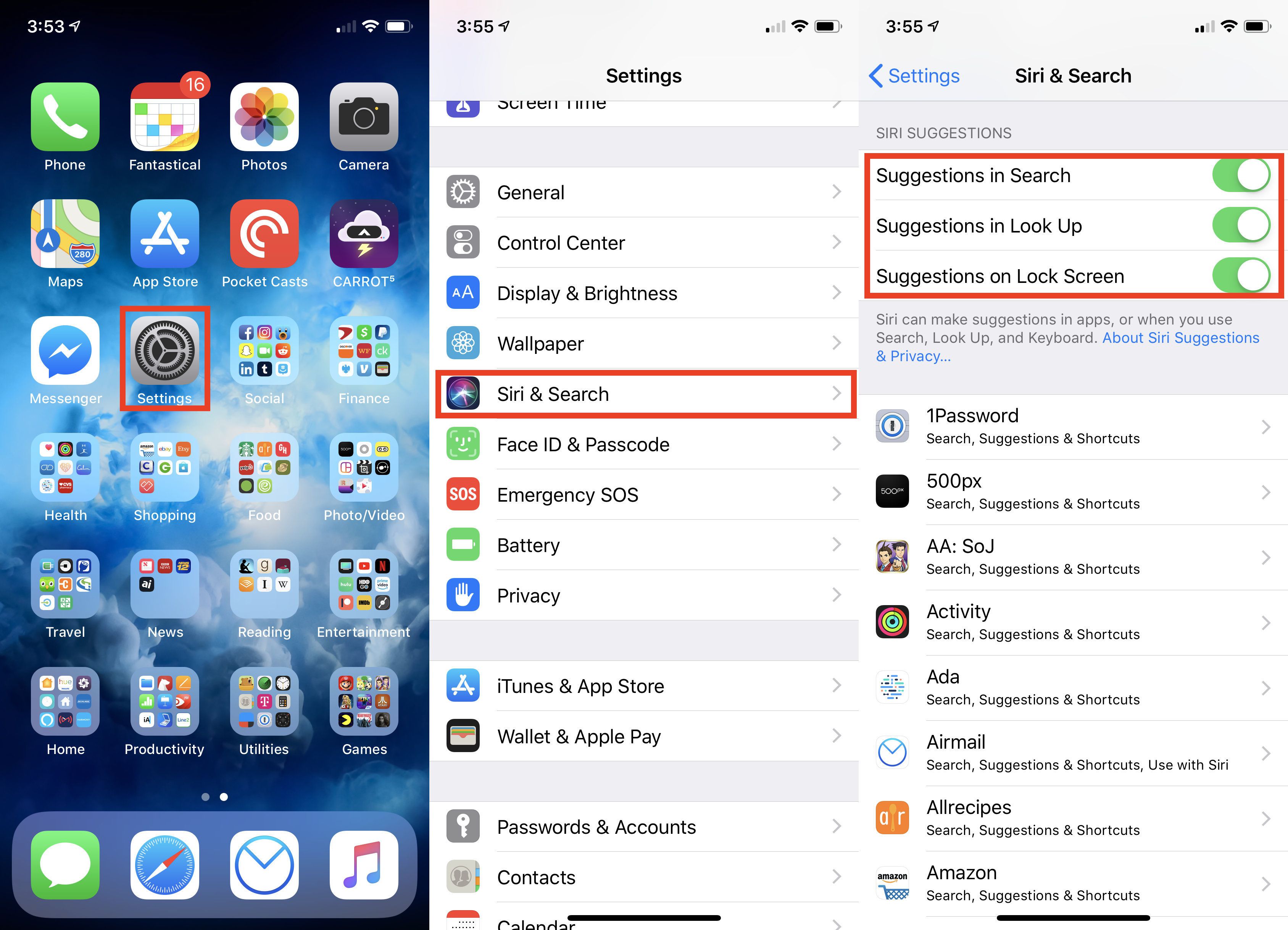 How to Turn Off Siri App Suggestions