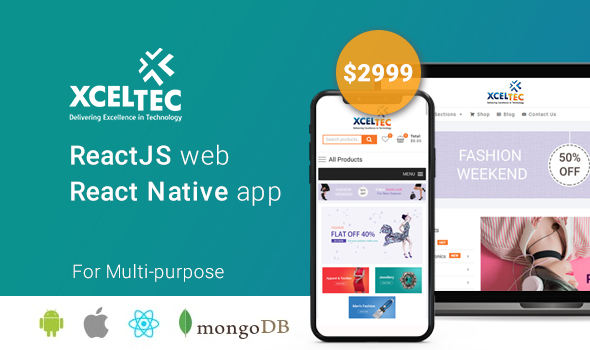 Build React JS Website & React Native App for E-Commerce at Just $2999