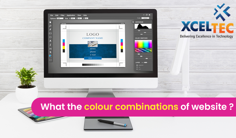 What are the colour combinations of the website?