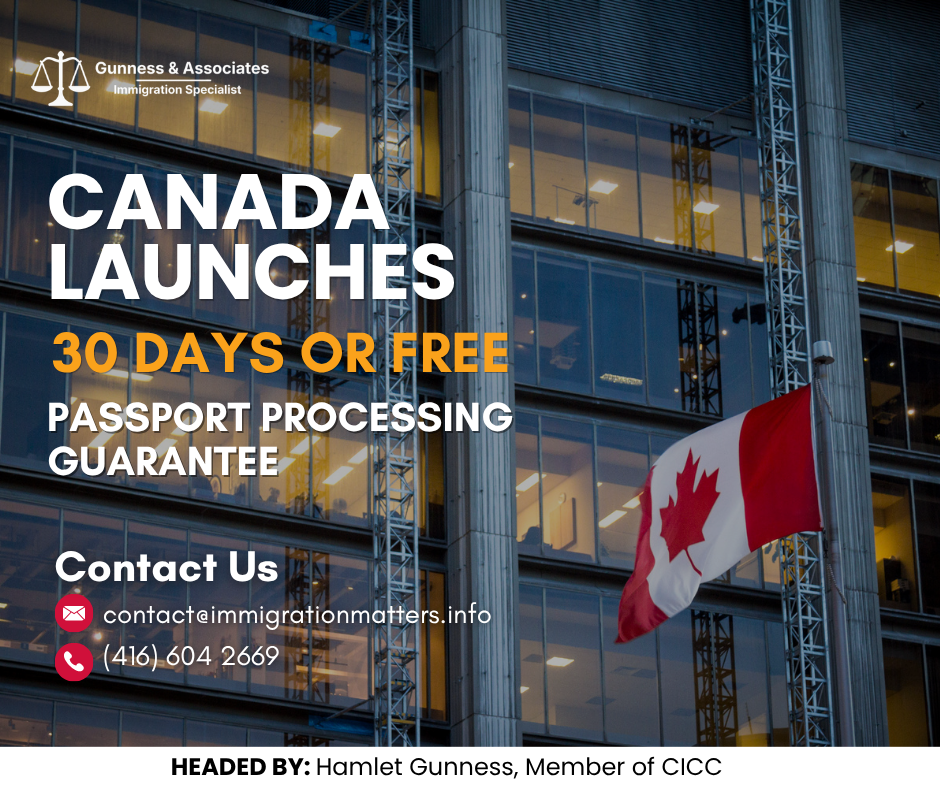 Canada Launches “30 Days or Free” Passport Processing Guarantee: IRCC Passport Processing Update for Applicants