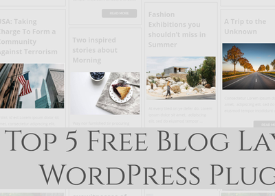 Top 5 Free Blog Layout WordPress Plugin