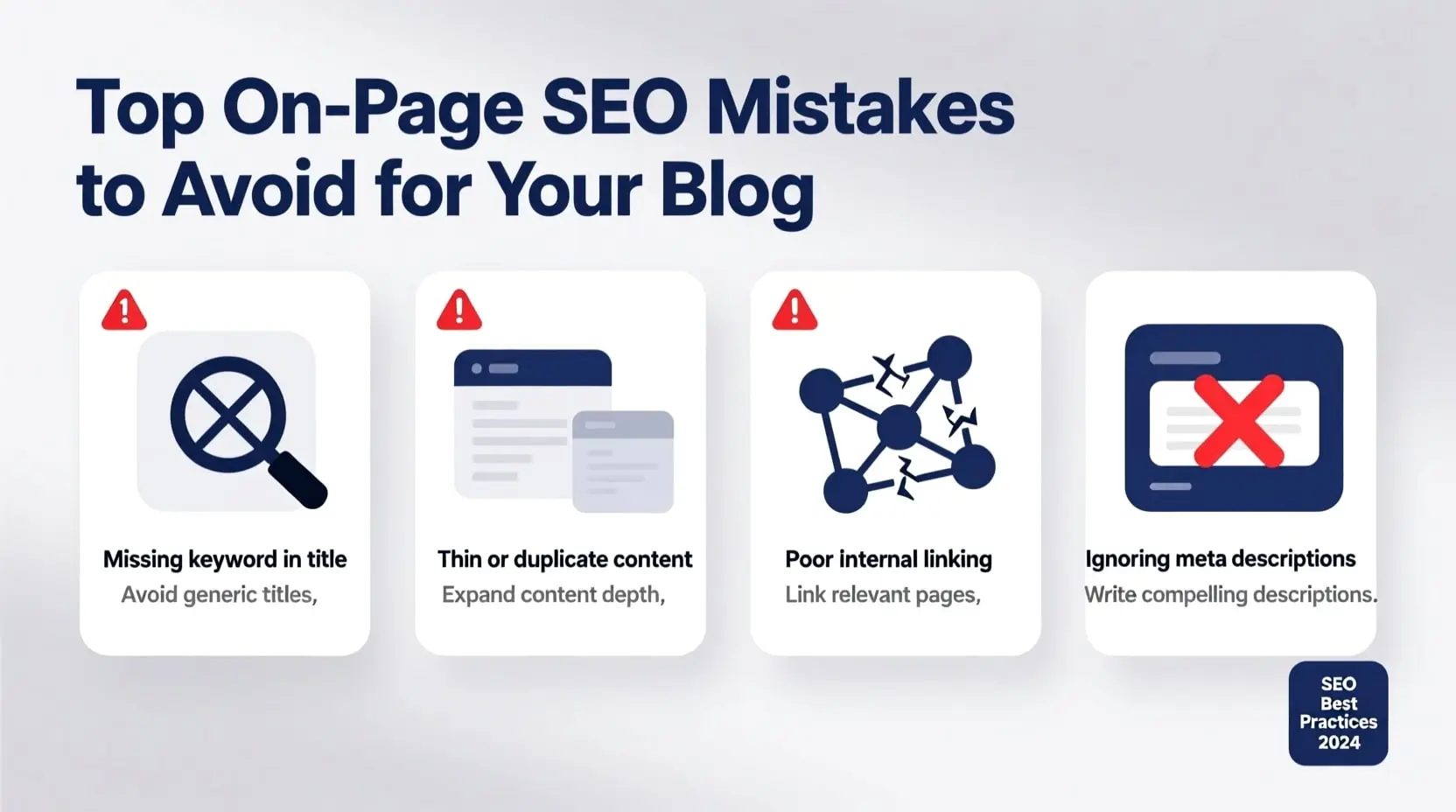What On-Page SEO Mistakes to Avoid for Your Blog