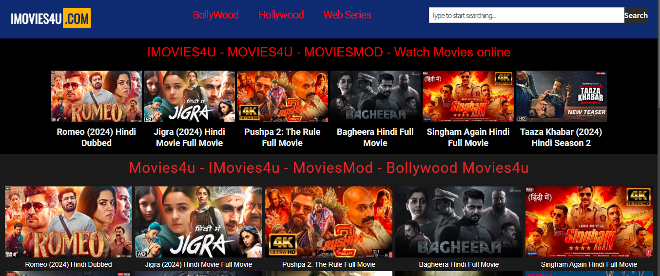 Exploring Movies4U and iMovies4U.com
