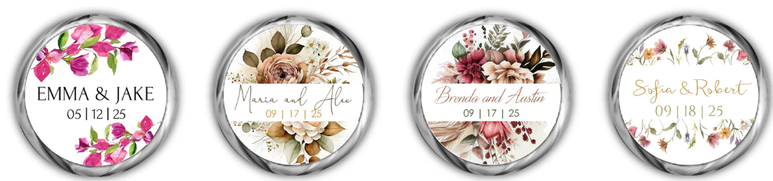 Make Your Hershey Kisses Truly Yours with Personalized Stickers