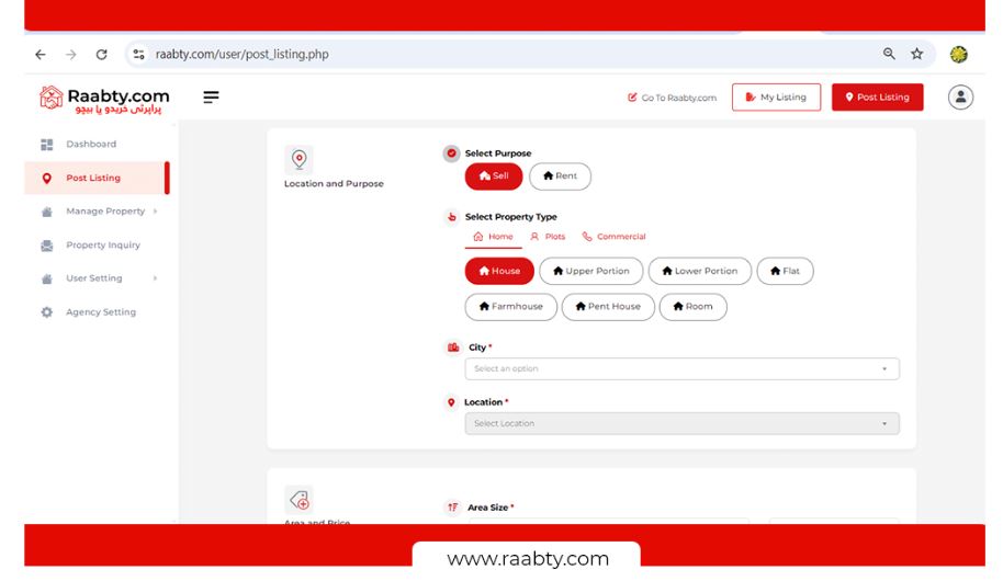 Raabty.com: Easy Free Property Listings Across Pakistan