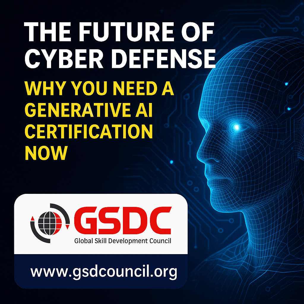 The Future of Cyber Defense: Why You Need a Generative AI Certification Now