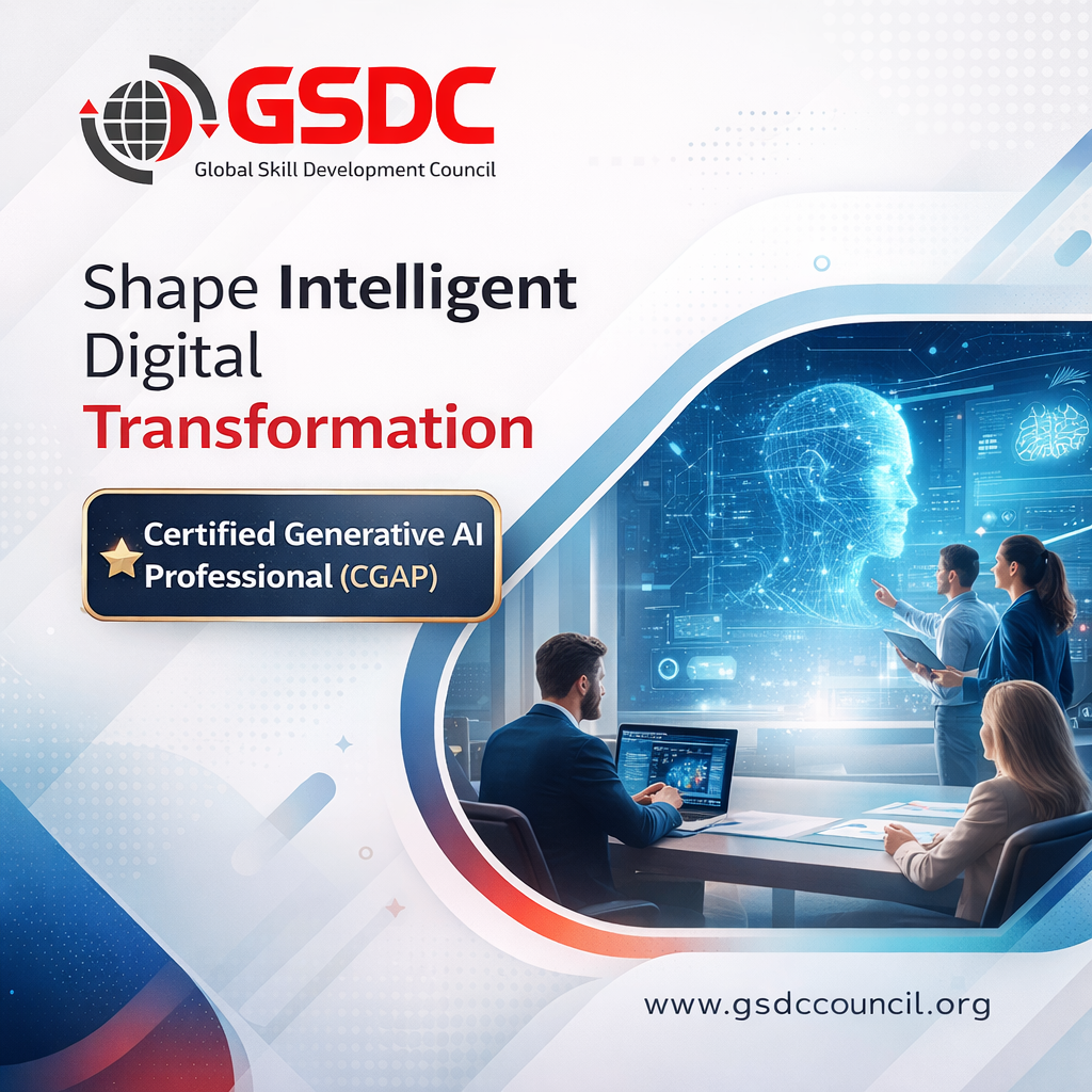 Shape Intelligent Digital Transformation – Certified Generative AI Professional (CGAP)