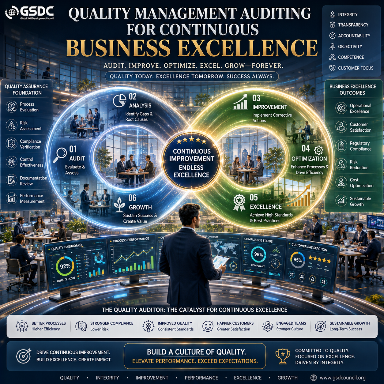 Quality Management Auditing for Continuous Business Excellence
