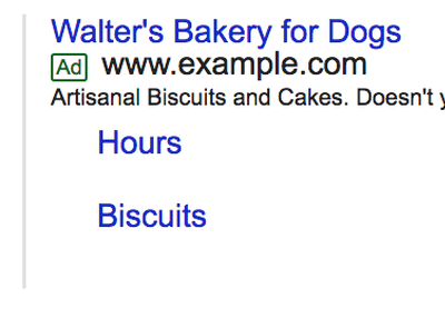 Google AdWords Sitelink Extensions
