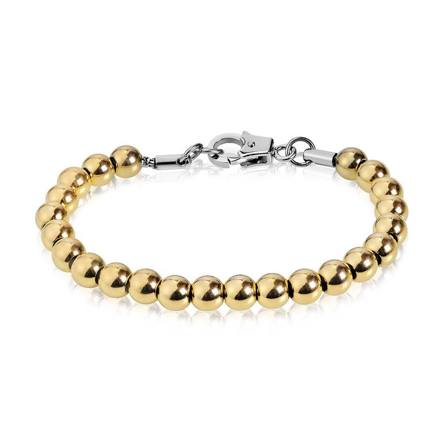 Stunning and Beautiful Mens Gold Bead Bracelet