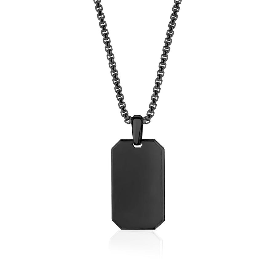 Your Boyfriend is Really Going to Like Receiving Black Stainless Steel Necklace as a Gift!