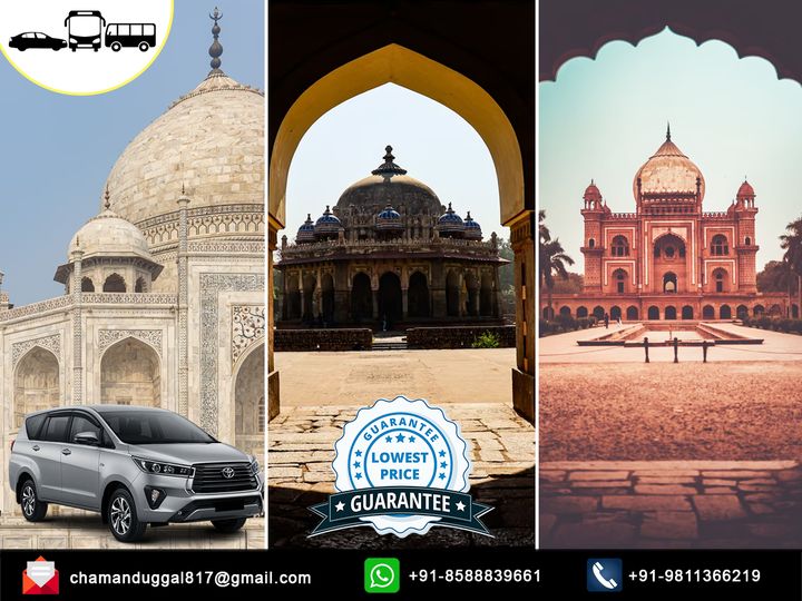 Cheapest Car Rental with Delhi Agra Tour Package