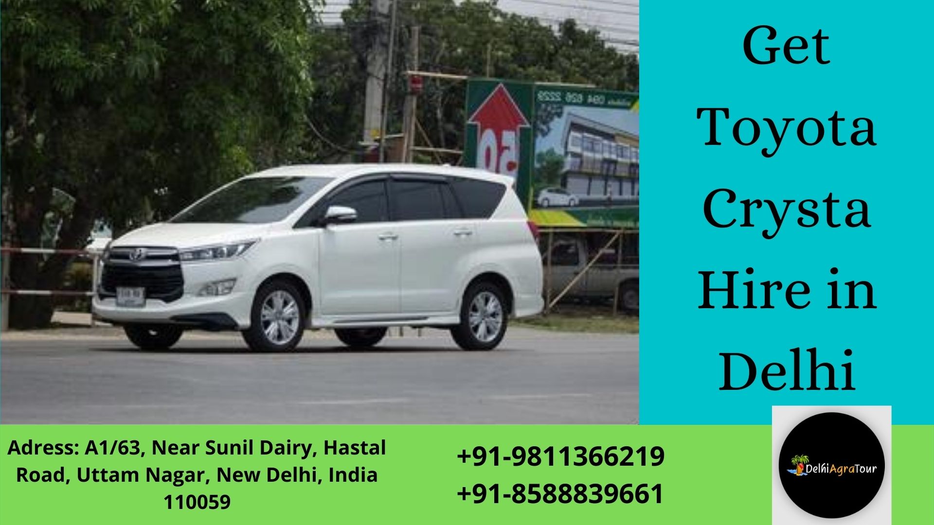 Get Toyota Crysta Hire in Delhi
