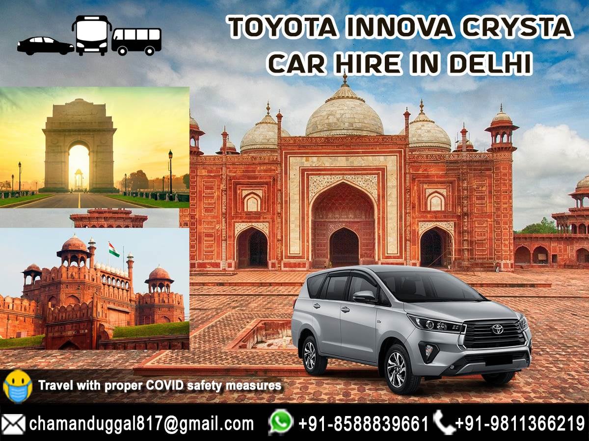 Toyota Innova Crysta Car Hire in Delhi