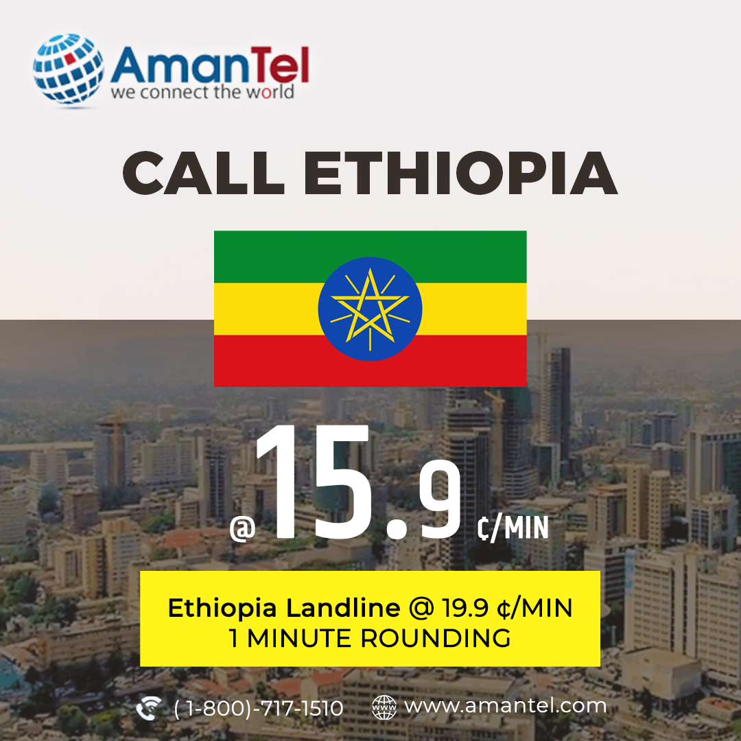 How to call Ethiopia from USA and Canada