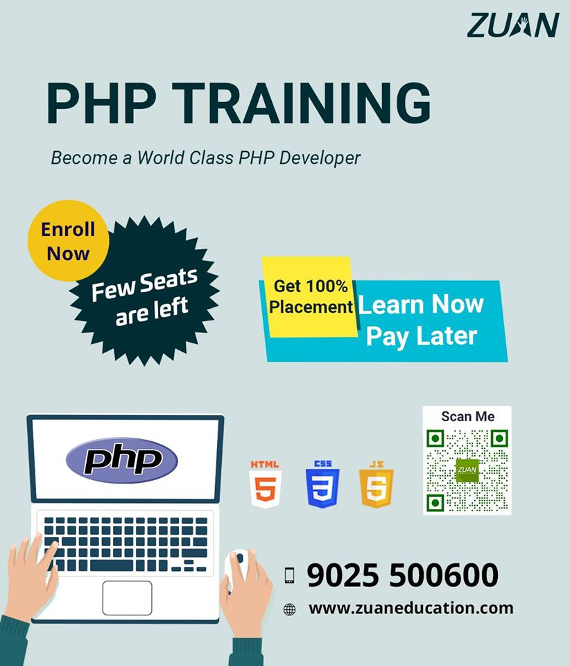 PHP developer training institution chennai
