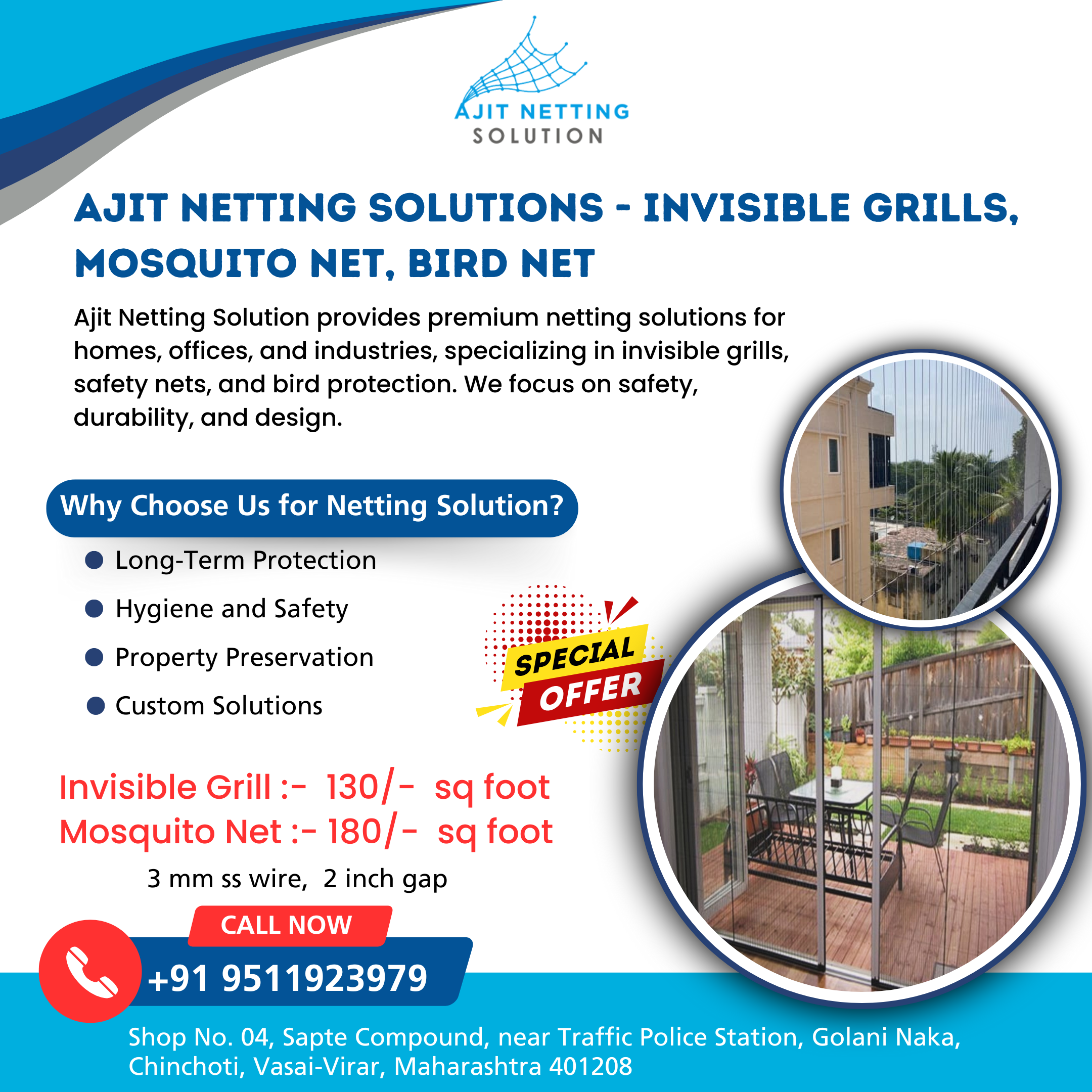Ajit Netting — Expert Bird Net Installation & Protection Solutions