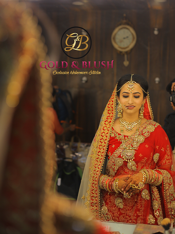 Natural elegant bridal makeover studio