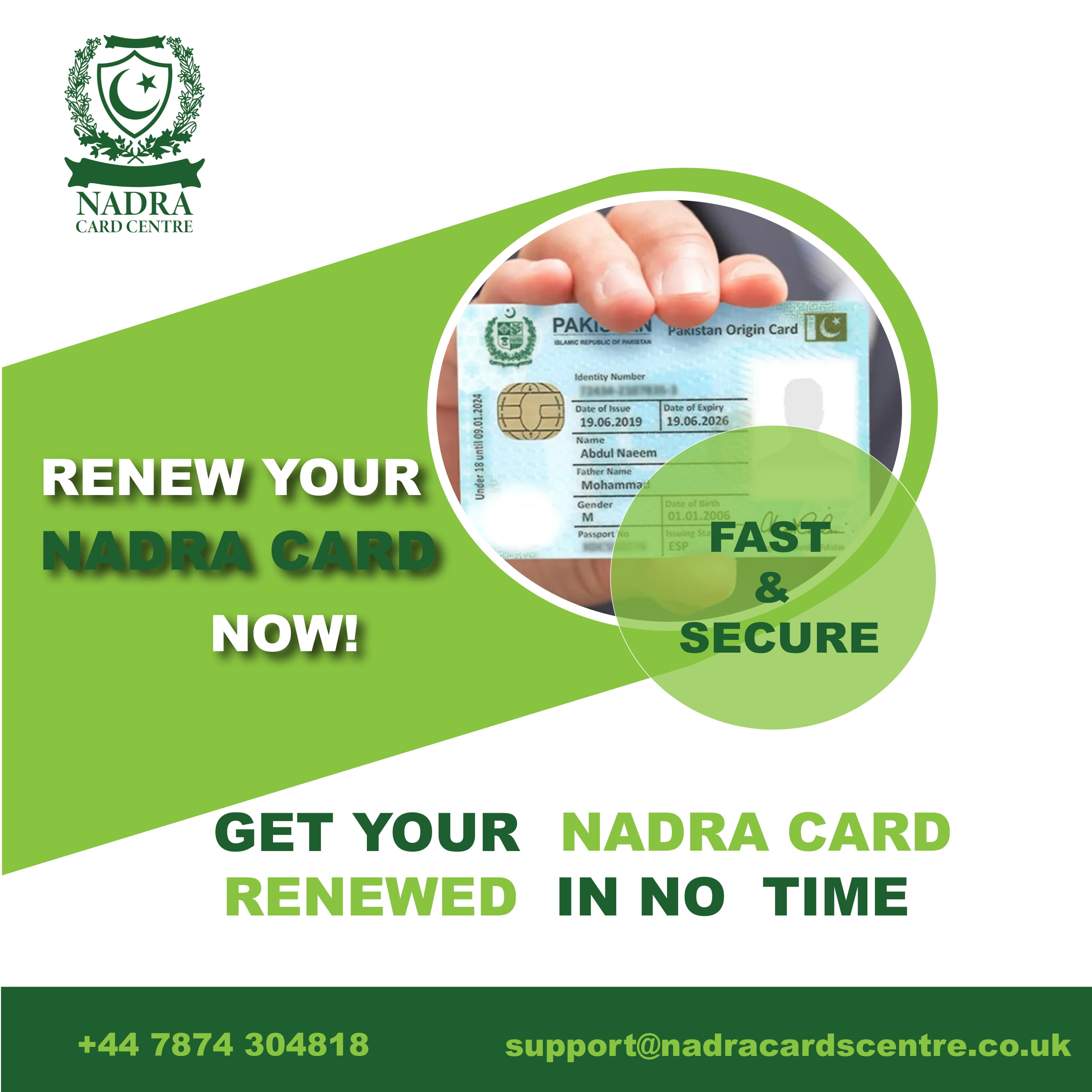 Benefits of Well-timed Nadra Card Renewal Online from Nadra Card Centre