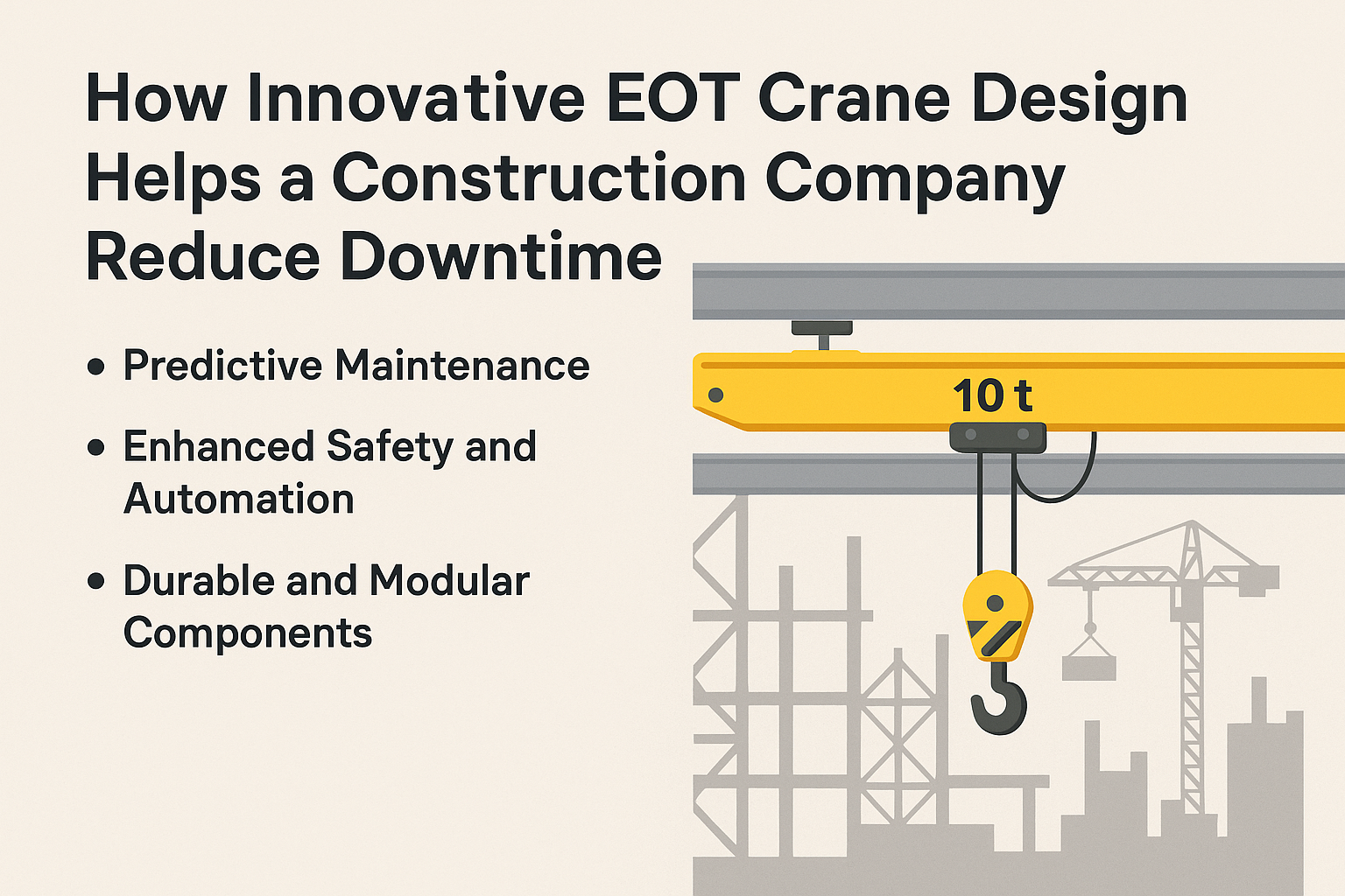 How Innovative EOT Crane Design Helps a Construction Company Reduce Downtime
