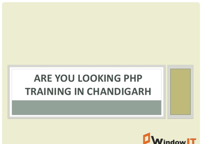 Php Training in Chandigarh