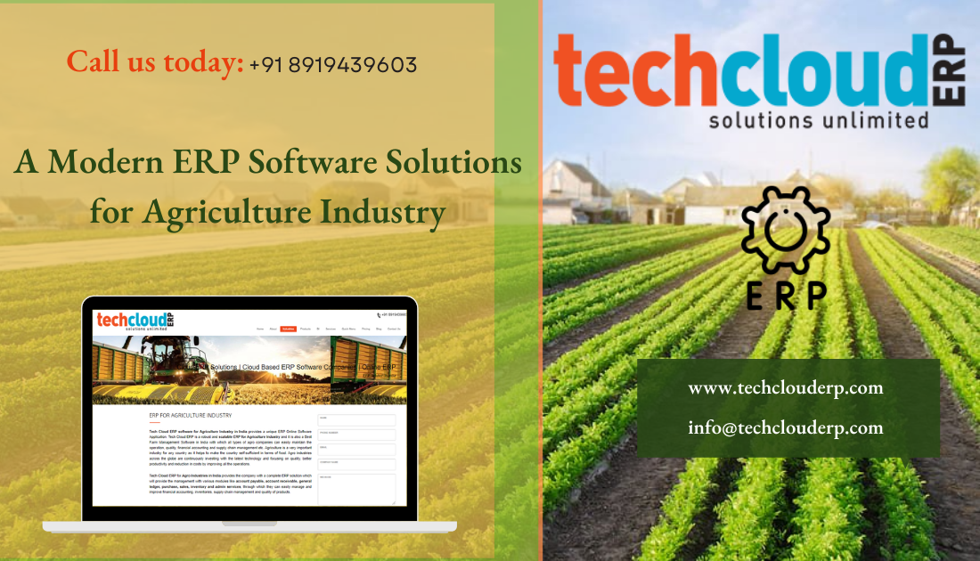 Increase your Agriculture Business Profitability with Tech Cloud ERP Software