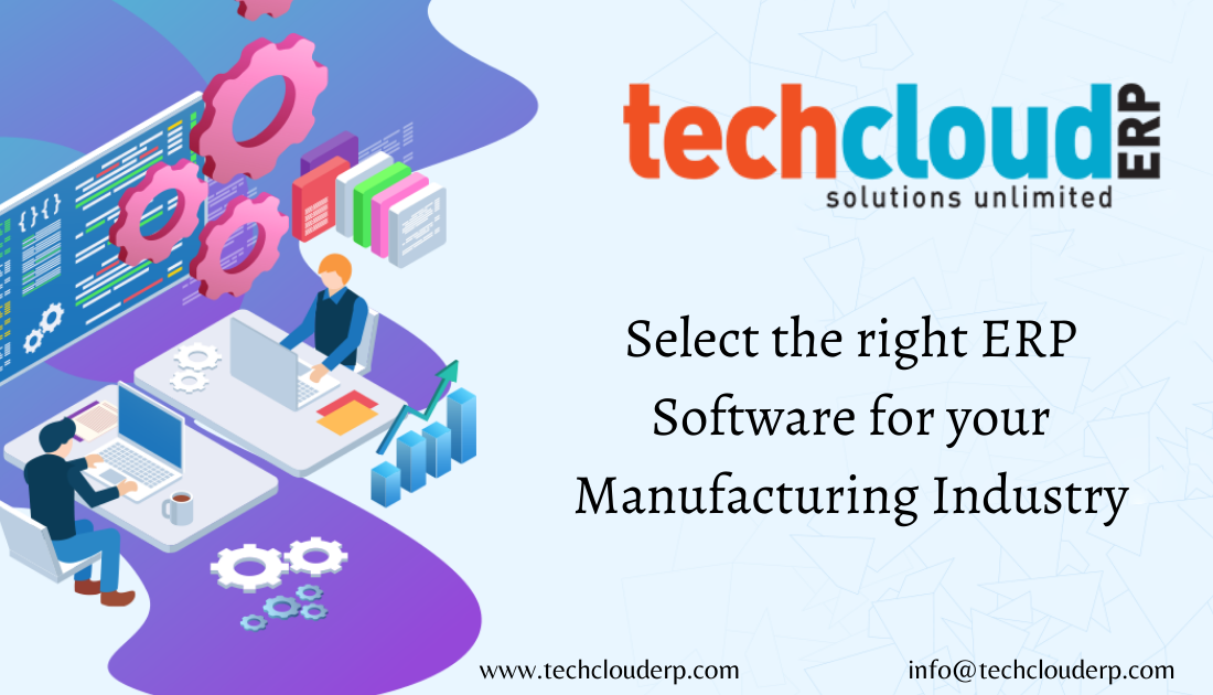 Select the right ERP Software for your Manufacturing Industry