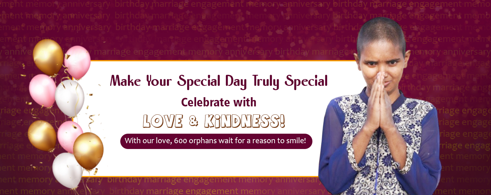 Why should you celebrate your special day with orphans