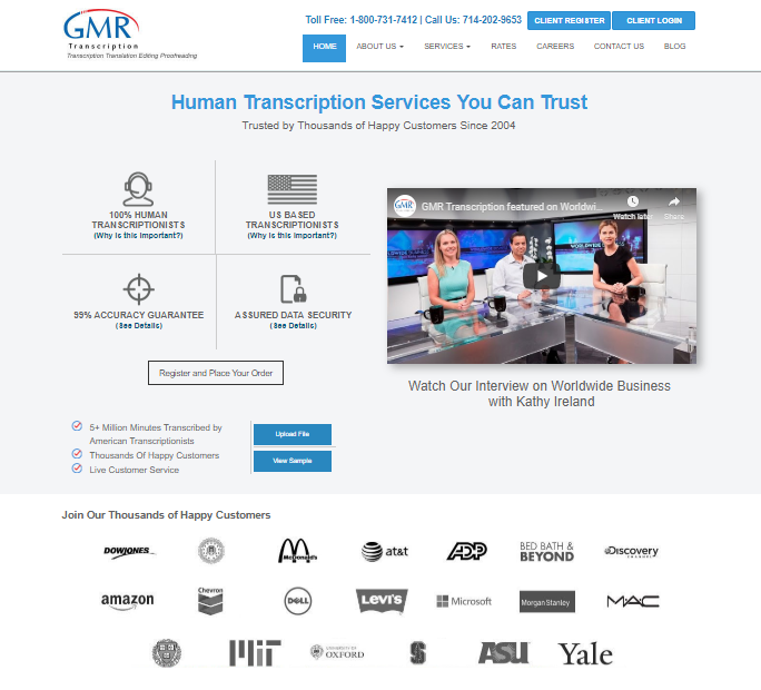 GMR Transcription services Inc. - An overview